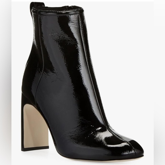 Rag and Bone Ellis Black Patent Leather Boots Ankle Booties - Picture 2 of 15